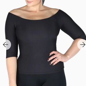 MATTE 3/4 SLEEVE OFF THE SHOULDER TOP - LIMITED